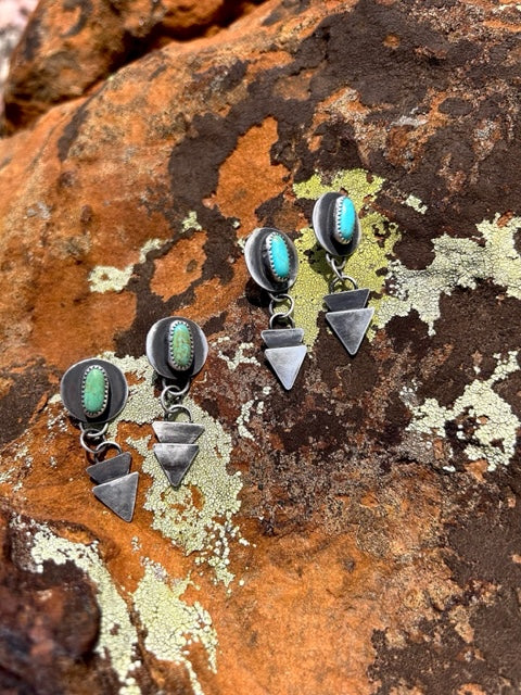 Kingman Arrowhead Stud Earrings