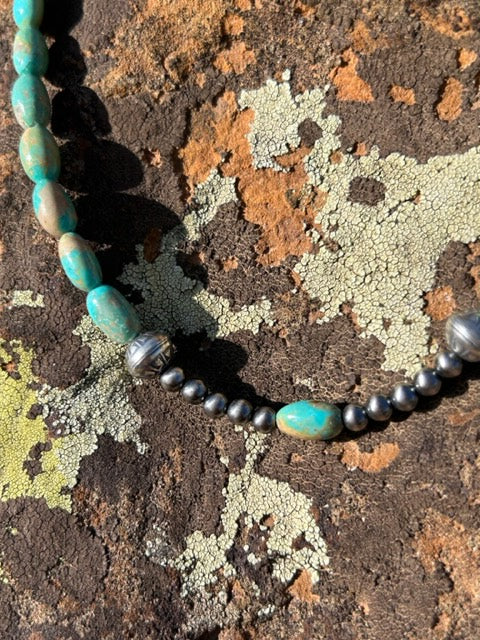 Kingman~Navajo Pearl necklace