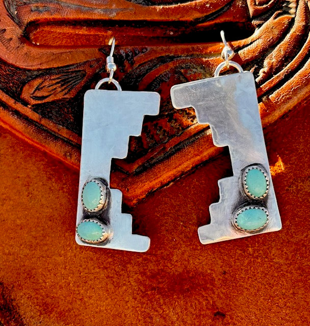 "Trace" Lone Mountain Earrings