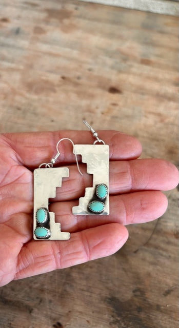 "Trace" Lone Mountain Earrings